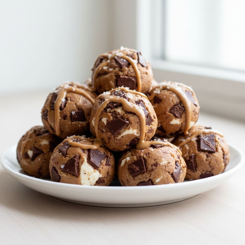Chewy Chocolate Chip Protein Cookie Dough Bites