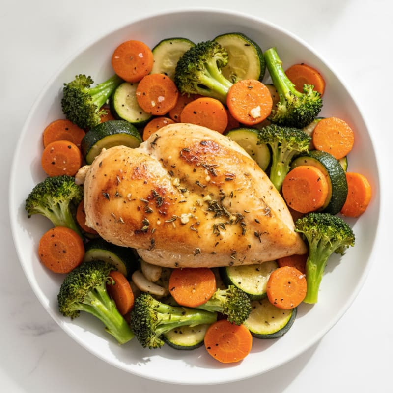 Savory Herb-Roasted Chicken with Vegetables