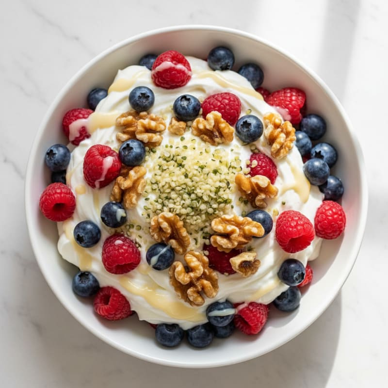 Creamy Greek Yogurt Protein Parfait with Mixed Berries