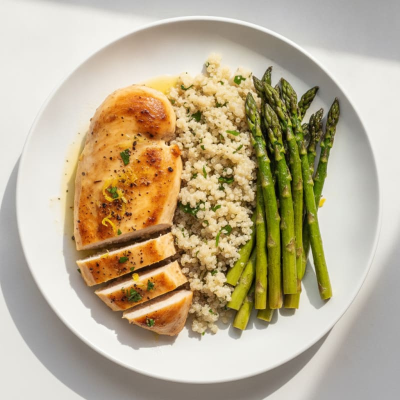 Lemon Herb Chicken with Roasted Asparagus