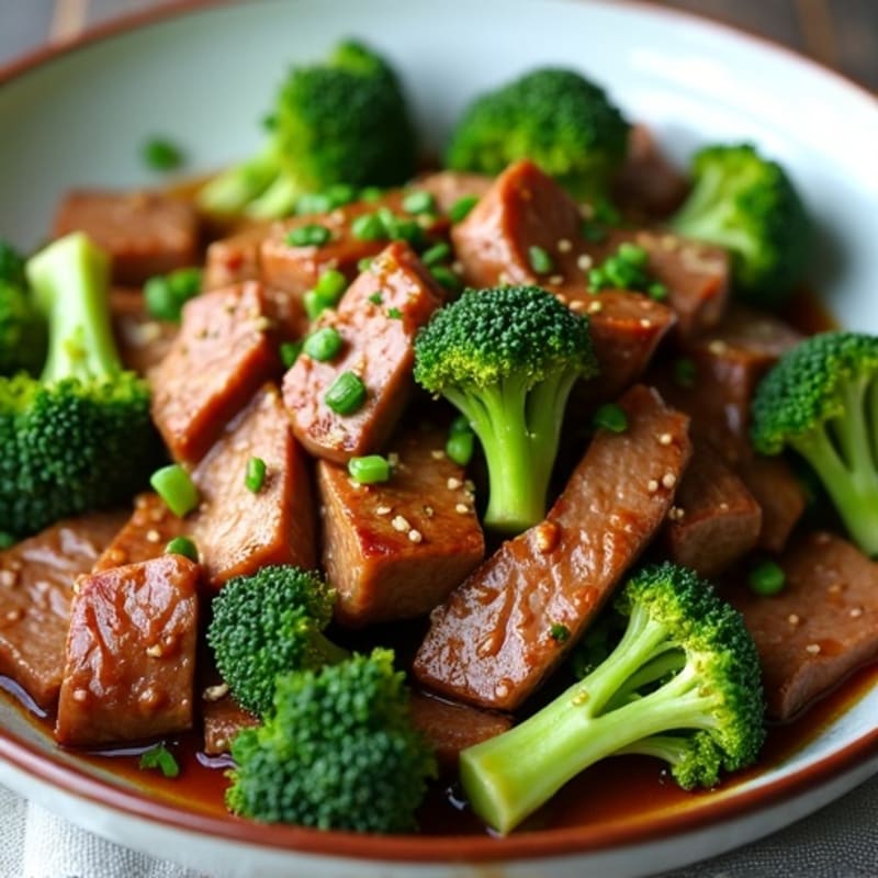 Garlic Ginger Beef and Crisp Broccoli Stir-Fry