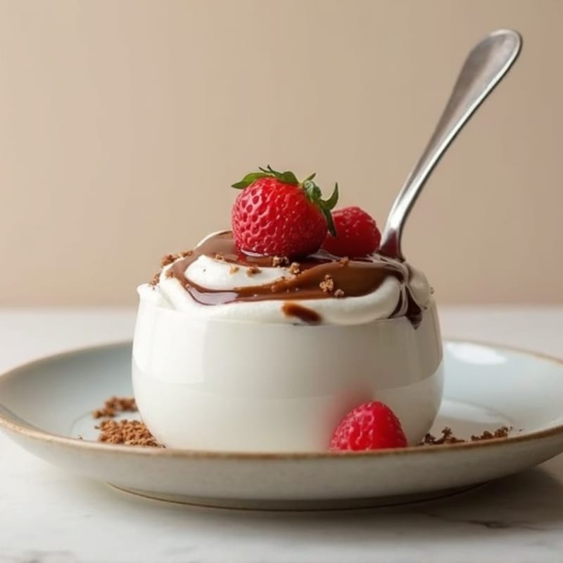 Silky Greek Yogurt with Chocolate Protein and Almond Butter