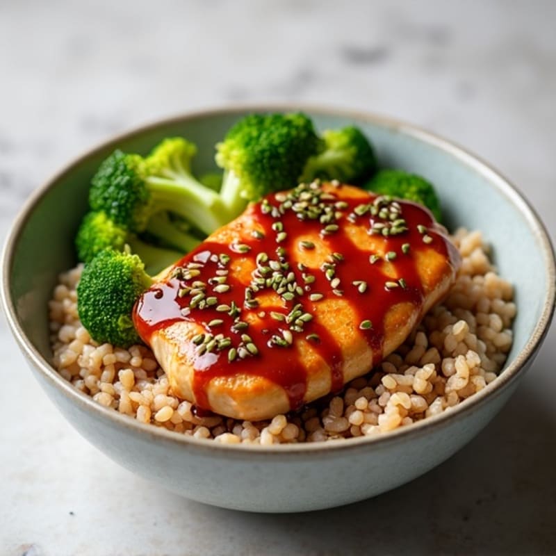 Sticky Ginger-Garlic Teriyaki Chicken Bowl