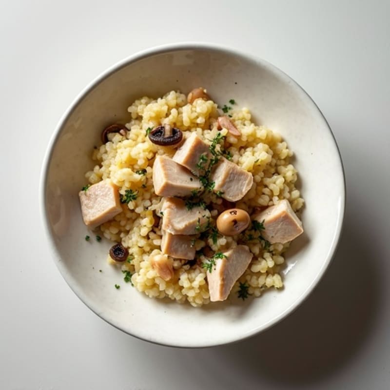 Creamy Wild Mushroom Cauliflower Risotto