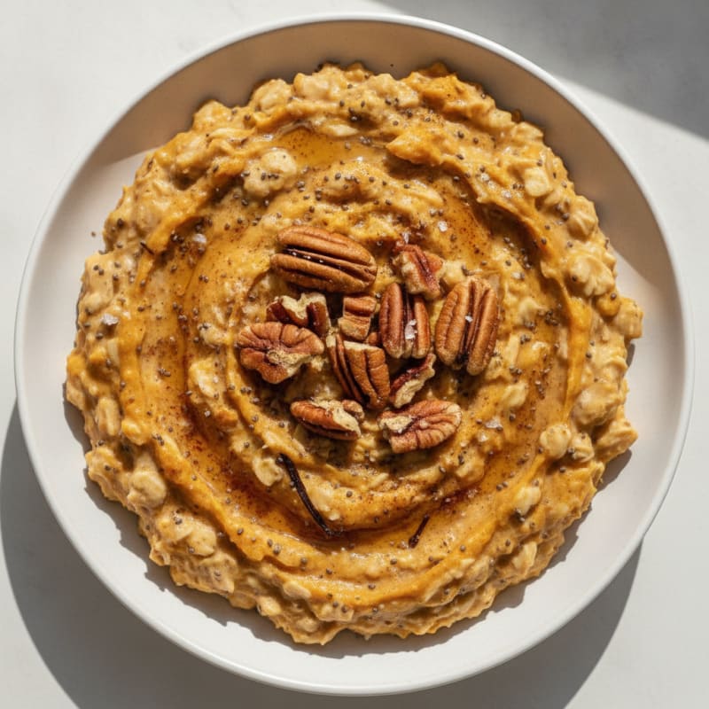 Pumpkin Spice Protein Overnight Oats