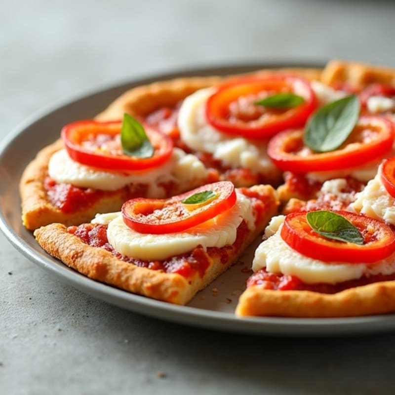 Healthy Crispy Cottage Cheese Crusted Pizza