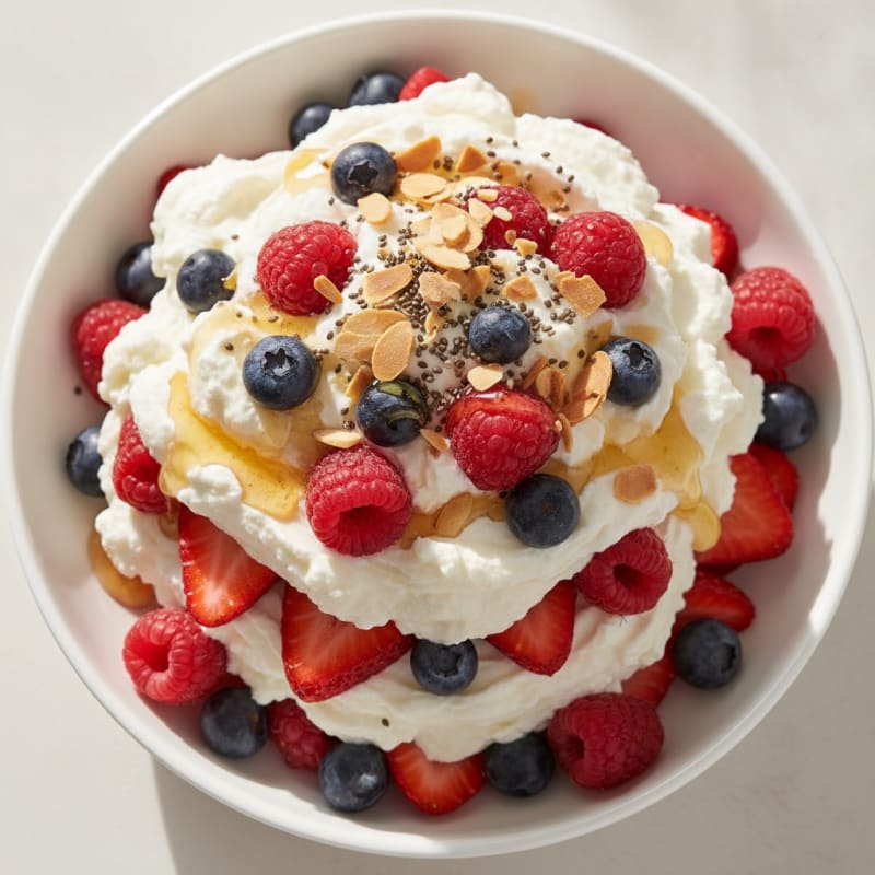 Creamy Greek Yogurt Protein Parfait with Mixed Berries