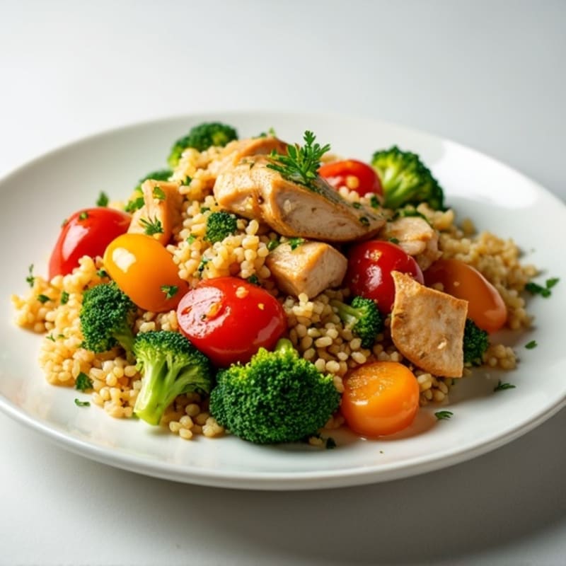 Cauliflower Rice Chicken Stir-Fry