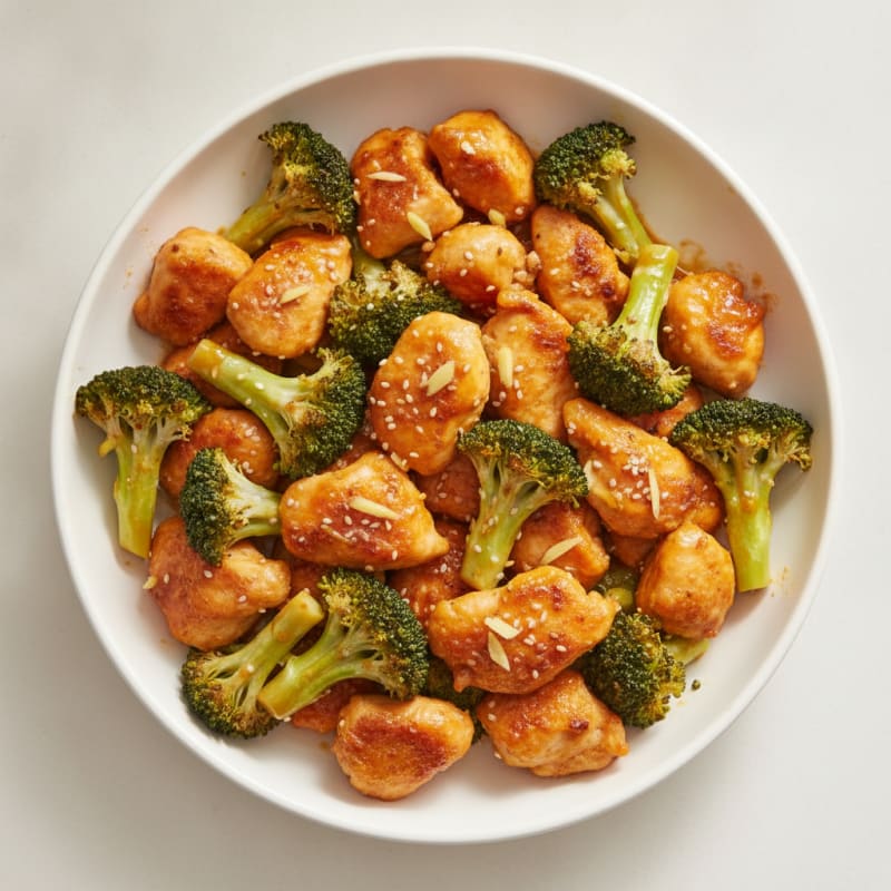 Baked Orange Chicken with Broccoli