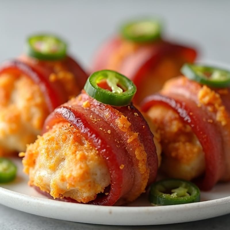 Crispy Bacon-Wrapped Jalapeño Chicken Bites