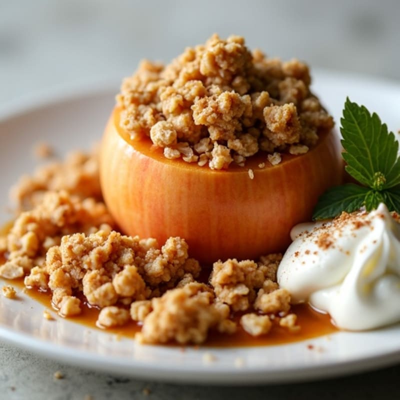 Apple Crumble with Warm Spices and Crispy Oat Topping