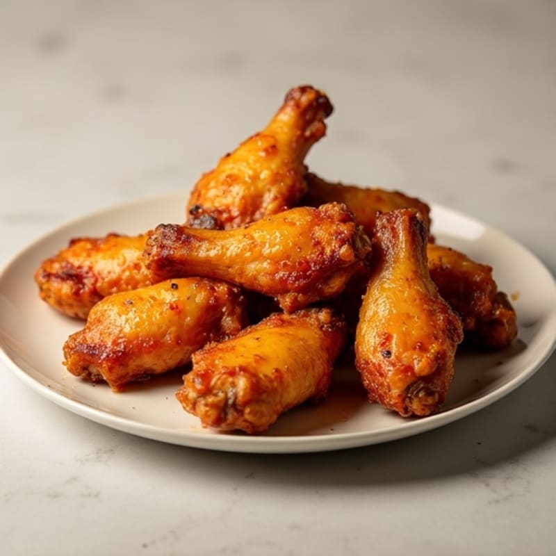 Crispy Honey Glazed Baked Wings
