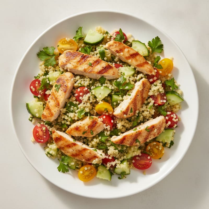 Lemon Herb Chicken and Quinoa Salad