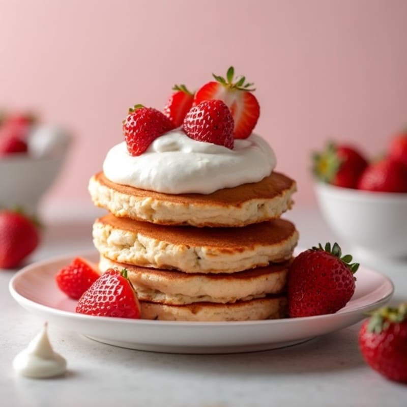 Creamy Strawberry Protein Shortcake
