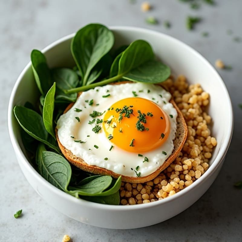Protein-Packed Spinach and Egg White Breakfast Bowl