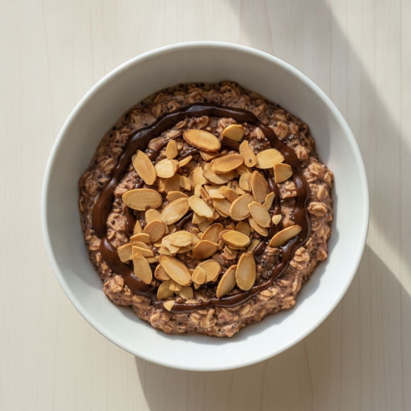 Chocolate Almond Overnight Oats