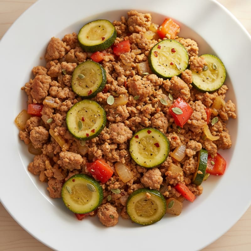 Savory Ground Turkey Skillet