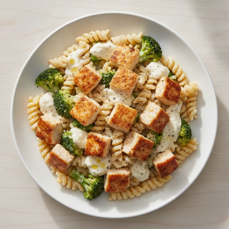 Chicken Alfredo Pasta with Broccoli