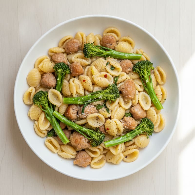 Orecchiette with Sausage and Broccoli Rabe