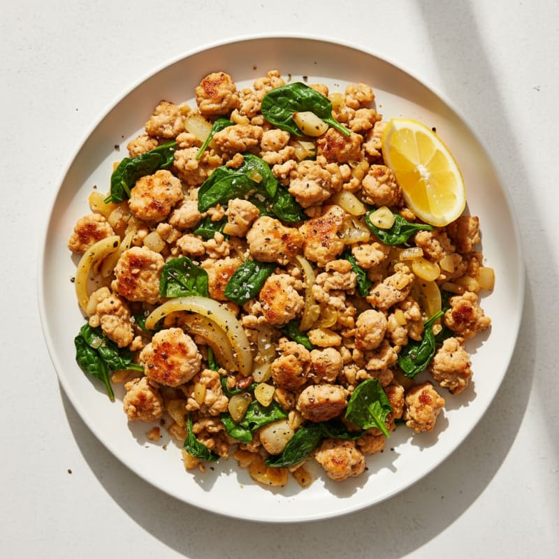 Tender Ground Chicken and Fennel Skillet