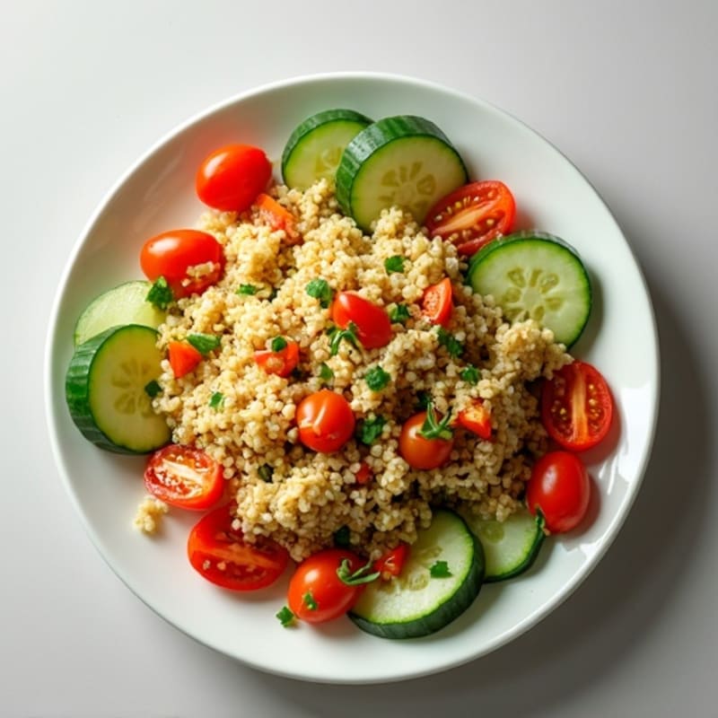 Zesty Ground Chicken Quinoa Salad