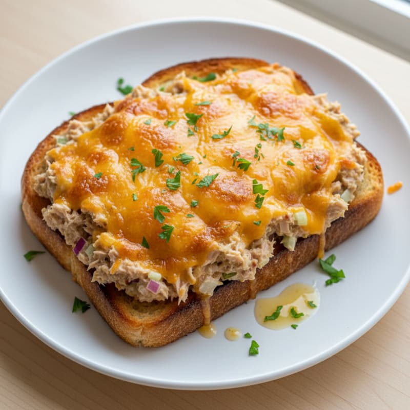 Creamy Tuna Melt on Golden Sourdough