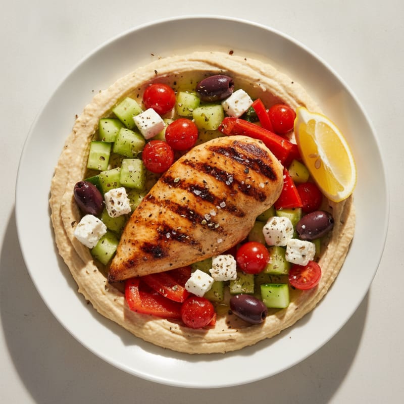 Mediterranean Mezze Hummus Platter