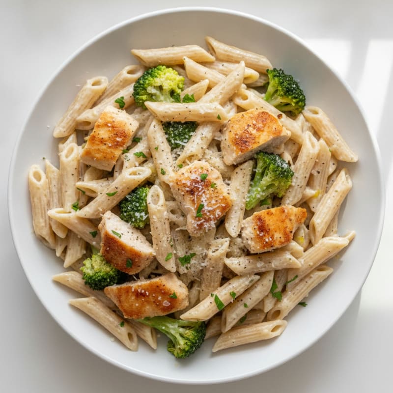Garlic Parmesan Chicken Alfredo Pasta
