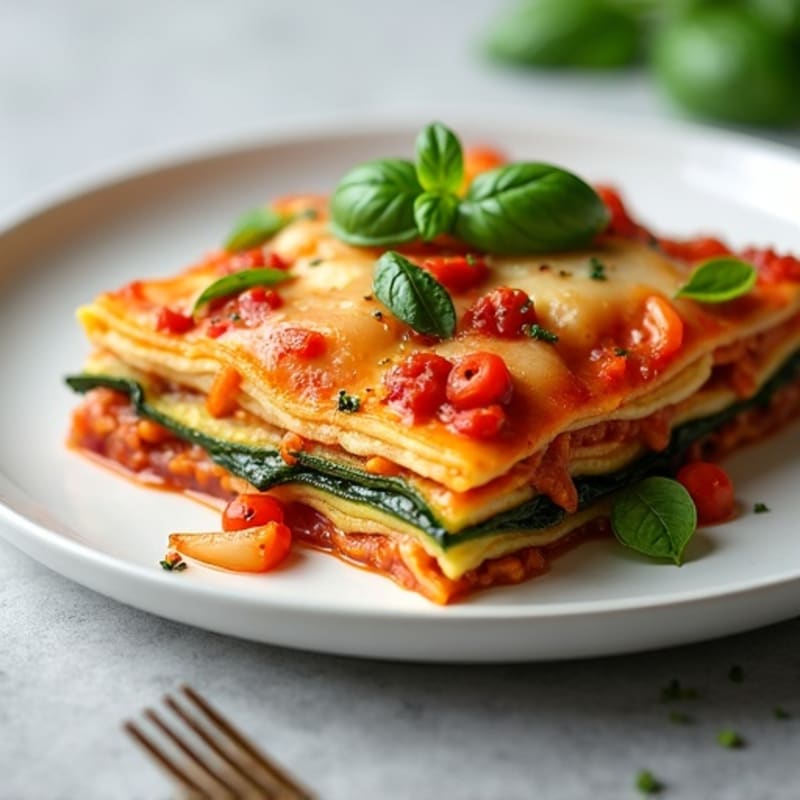 Roasted Vegetable Zucchini Lasagna