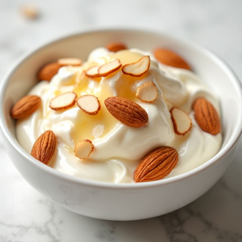 Greek Yogurt with Sliced Almonds