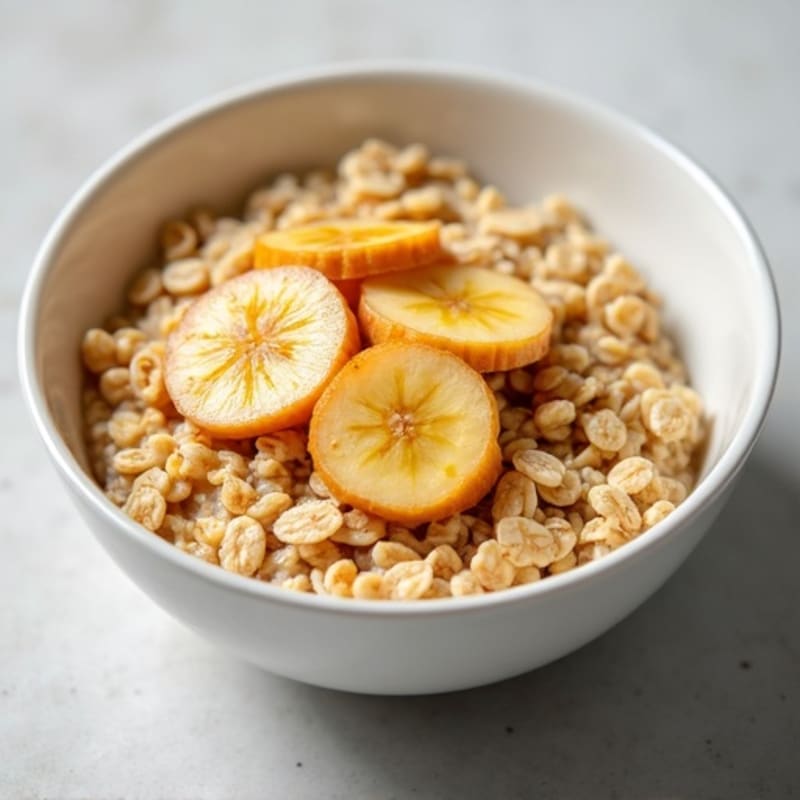 Creamy Caramelized Banana Protein Oats