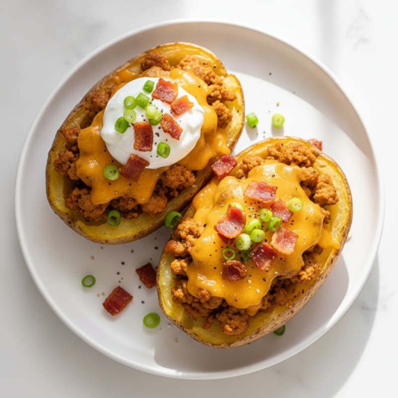 Bacon Cheddar Stuffed Potatoes