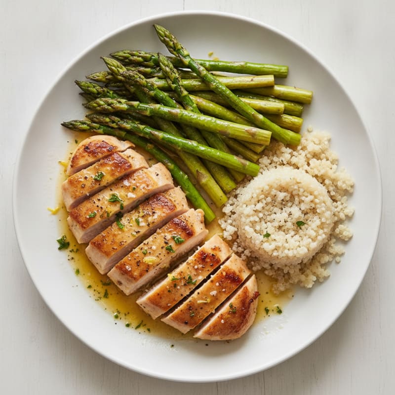 Lemon Herb Chicken with Roasted Asparagus