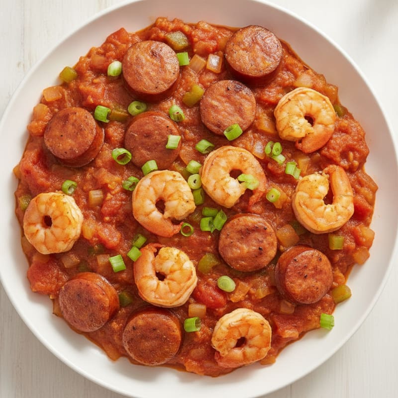 Andouille Sausage Jambalaya Skillet