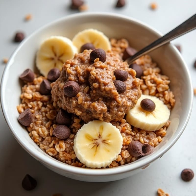 High-Protein Cookie Dough Oatmeal Bowl