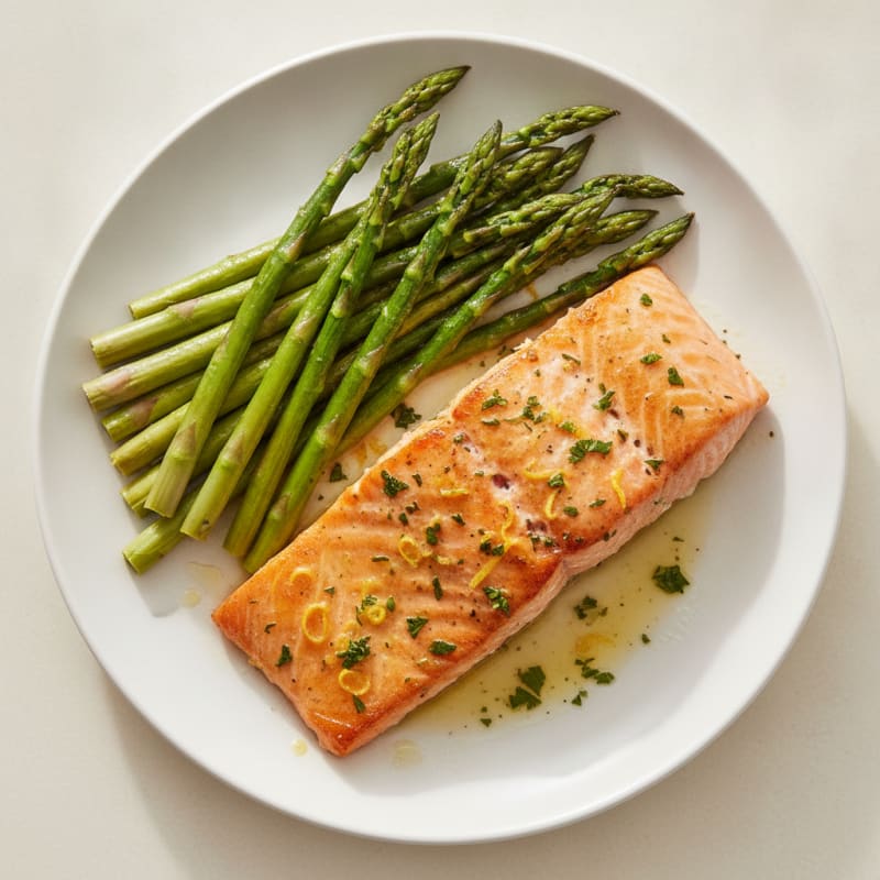 Sheet Pan Lemon Herb Salmon and Asparagus