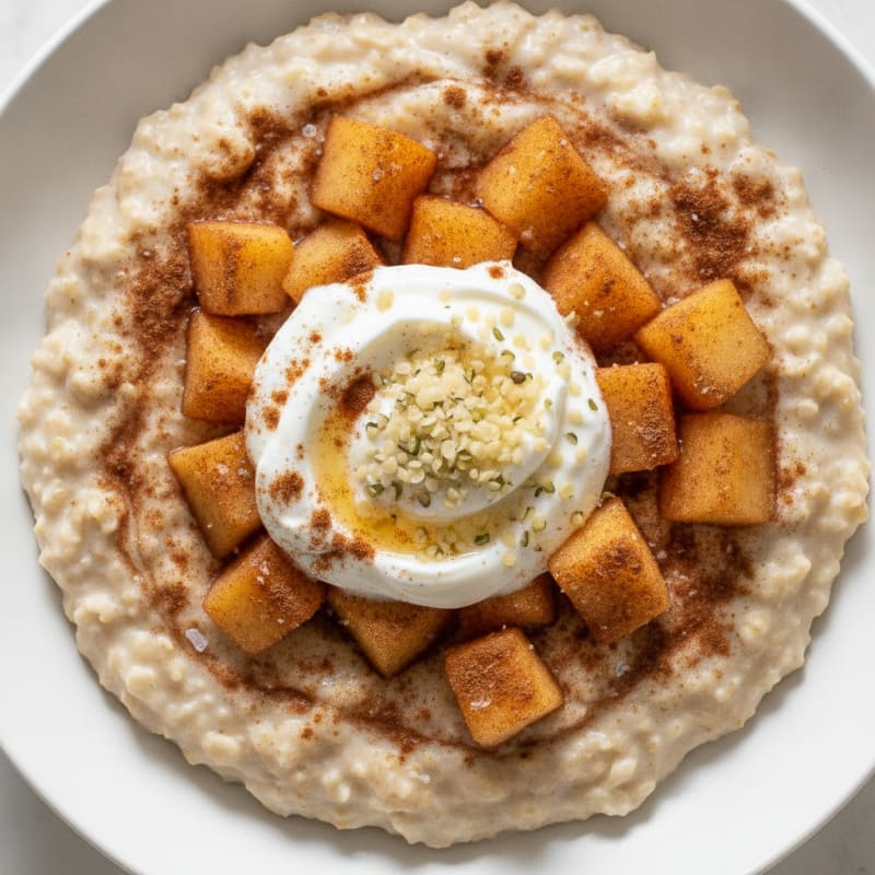 Apple Cinnamon Swirl Oatmeal Bowl