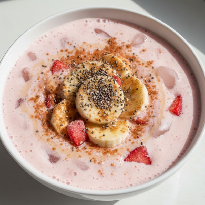 Strawberry Banana Whey Protein Isolate Shake
