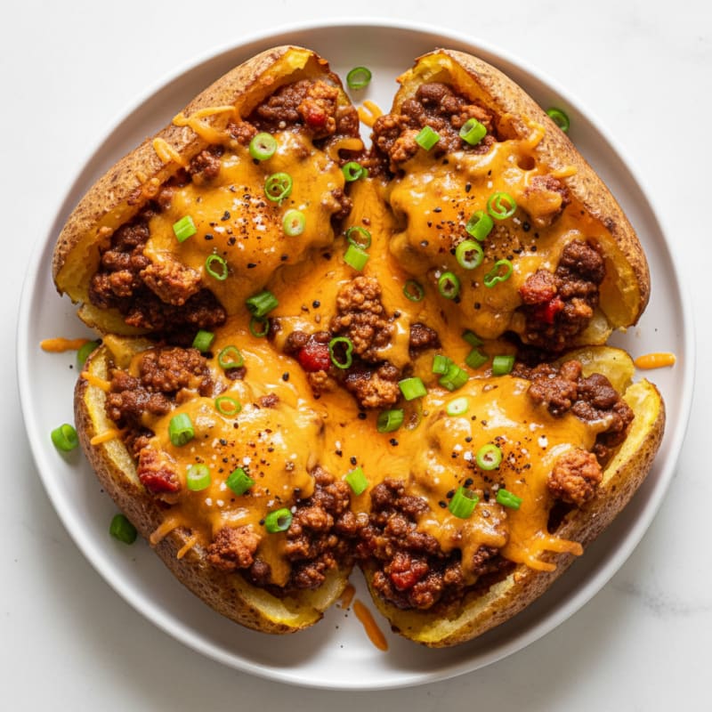Crispy Chili Cheese Potato Skins