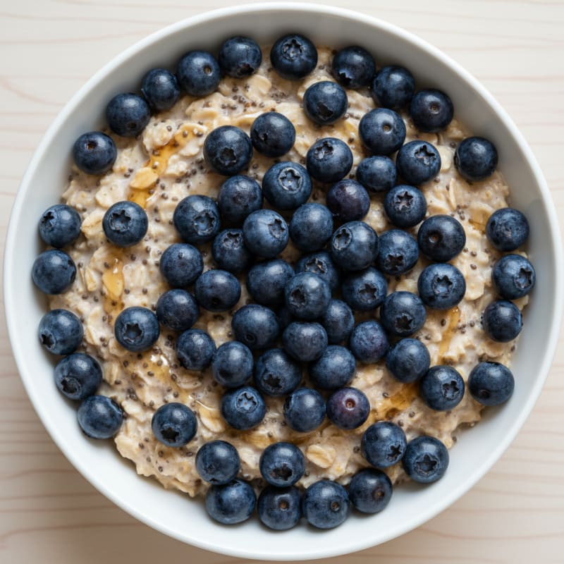 Creamy Berry Chia Overnight Oats