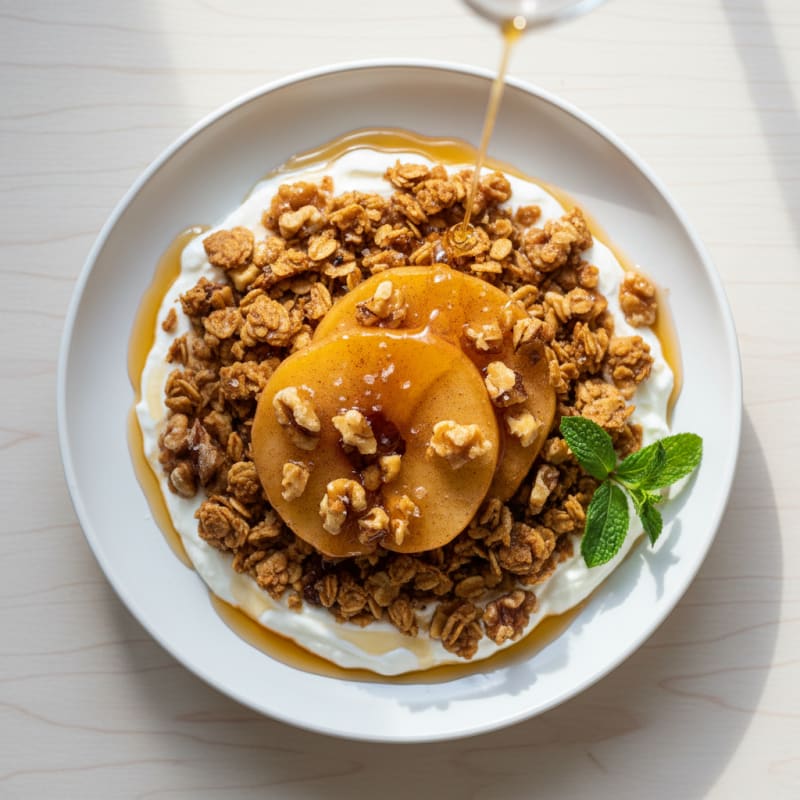 Golden Caramelized Apple Crumble