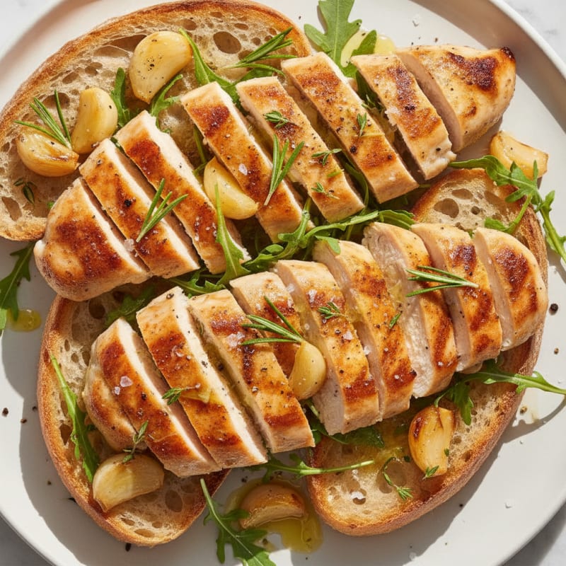 Herb-Infused Ciabatta with Roasted Garlic