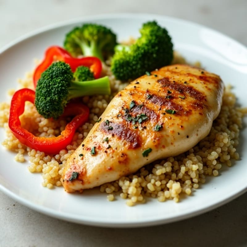 Sheet Pan Lemon Herb Chicken with Roasted Broccoli and Bell Peppers
