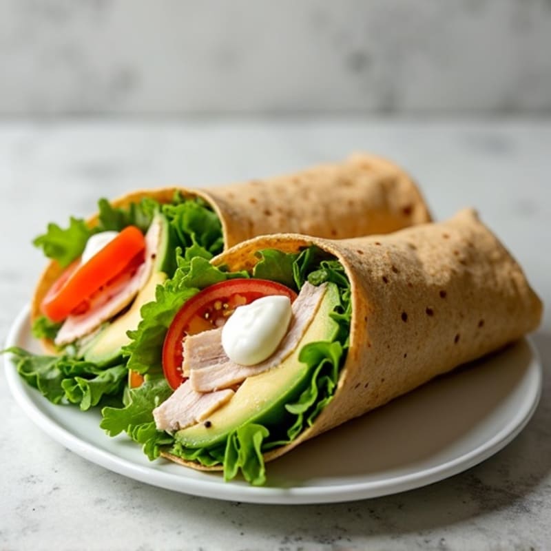 Fresh Turkey and Creamy Avocado Wrap