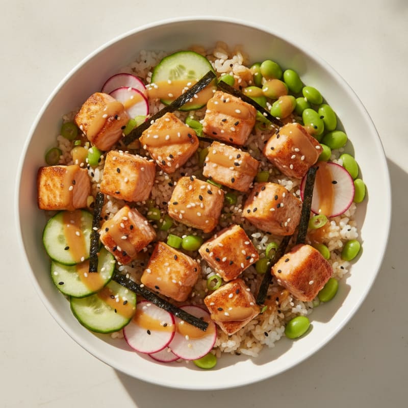 Salmon Sushi Rice Bowl