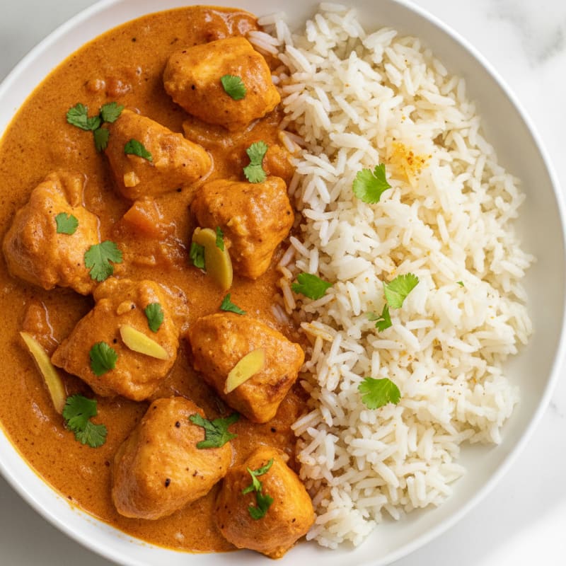 Spiced Butter Chicken with Basmati Rice