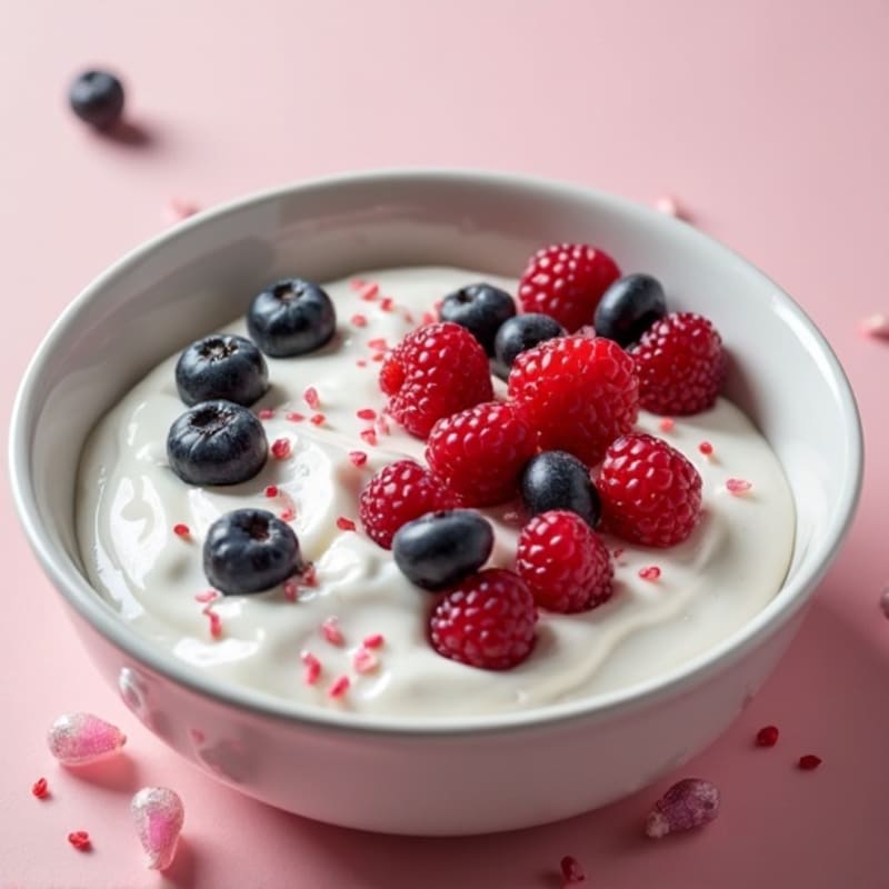 Silky Cottage Cheese and Mixed Berry Protein Bowl
