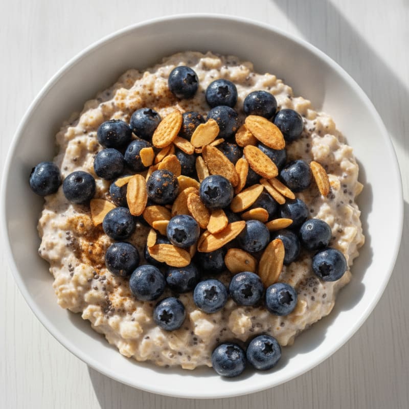 Blueberry Almond Overnight Oats