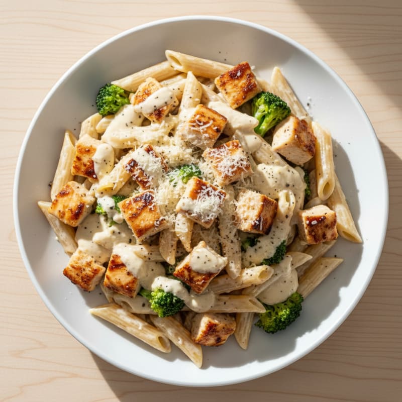 Garlic Parmesan Chicken Alfredo Pasta