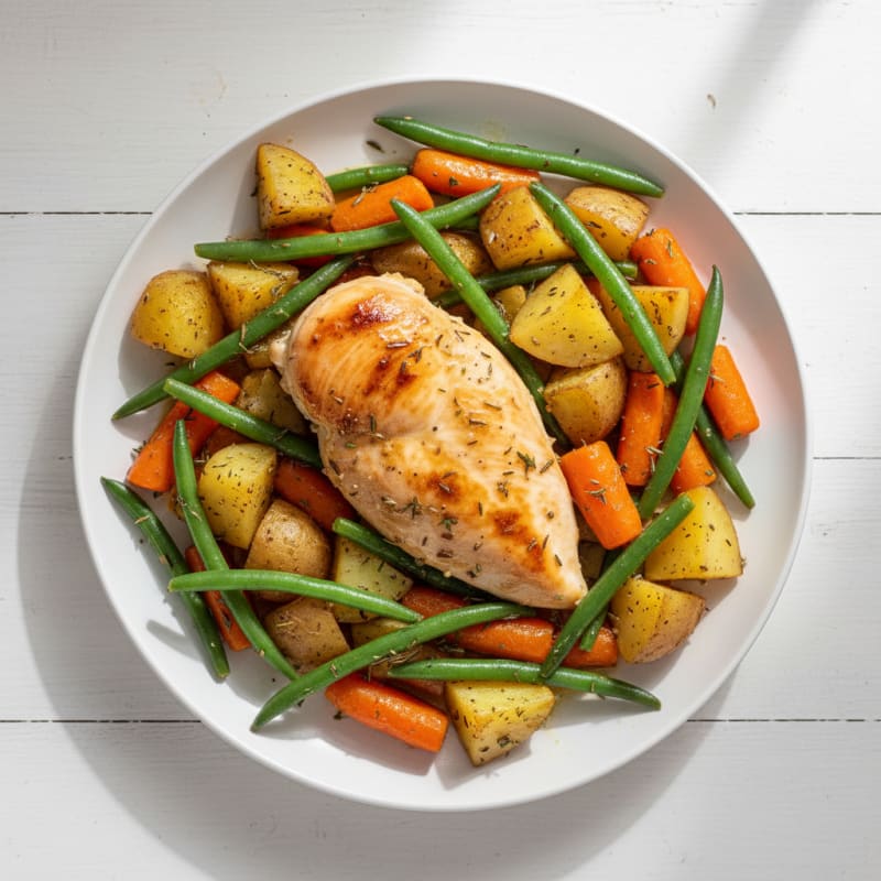 Slow Cooker Savory Herb Chicken Dinner